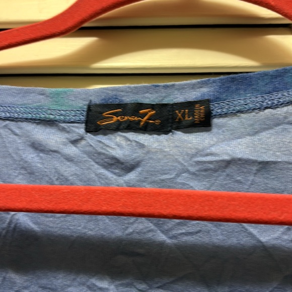 Ladies SEVEN T-Shirt size XL   Navy, teal. and Blue - Picture 3 of 5